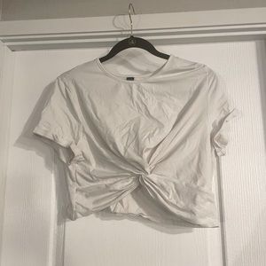 SHEIN twist crop tee